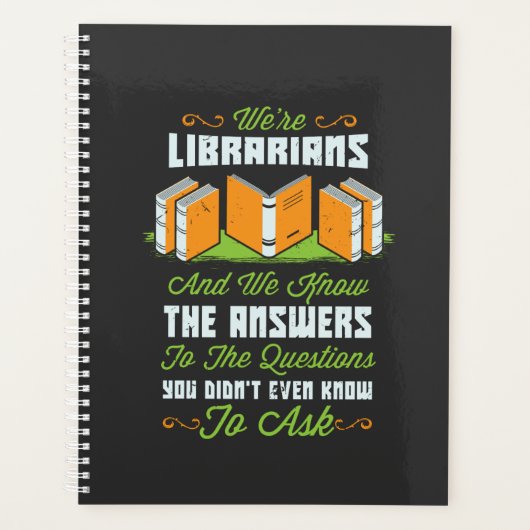 Funny Librarian Gifts Planner (Voorkant)