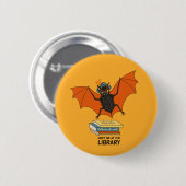 Funny librarian leraar knuppel ronde button 5,7 cm (Voorkant /achterkant)