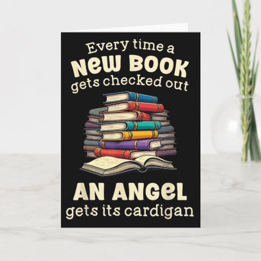 Funny Librarian Quote For Library Nerd  Kaart (Voorkant)