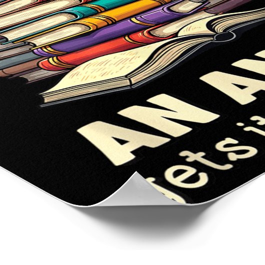 Funny Librarian Quote For Library Nerd Poster (Hoek)