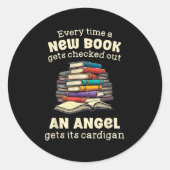 Funny Librarian Quote For Library Nerd  Ronde Sticker (Voorkant)