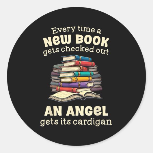 Funny Librarian Quote For Library Nerd Ronde Sticker (Voorkant)