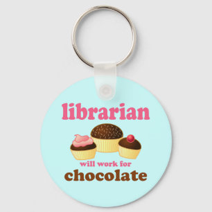 Funny Librarian Sleutelhanger