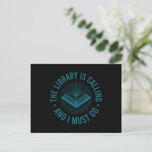 Funny Library Book Reading Book Lover Book Reader Briefkaart (Staand voorkant)