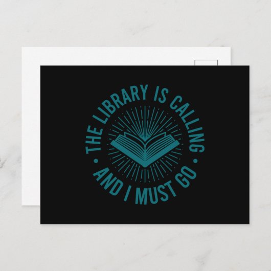Funny Library Book Reading Book Lover Book Reader Briefkaart (Voorkant / Achterkant)