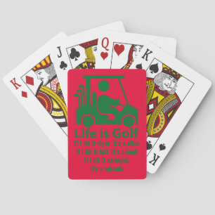 Funny Life is Golf Green Pplaykaarten Pokerkaarten