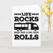 Funny Life Rocks Gift for RV Enthusiast Kaart (Gele Bloem)
