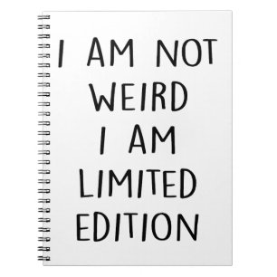Funny Limited Edition Quote Notitieboek