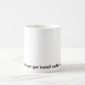 Funny Linux Sudo Caffeine White Mok (Center)