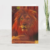 Funny Lion carte d'anniversaire (Devant)