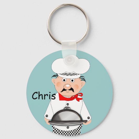 Funny Little Chef Theme Sleutelhanger (Voorkant)
