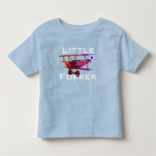 Funny "Little Fokker" Triplane Kinder Shirts