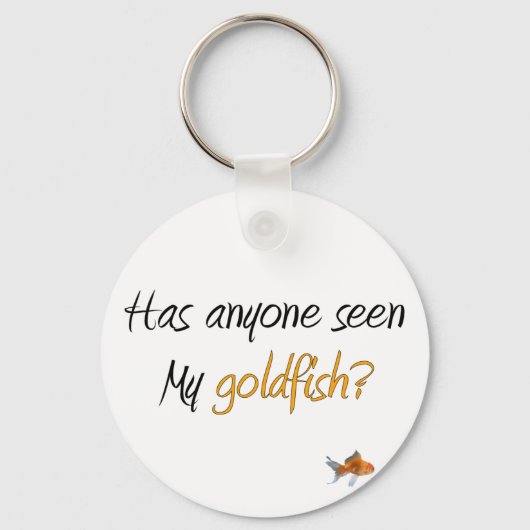 Funny Little Goldfish Gifts Sleutelhanger (Voorkant)