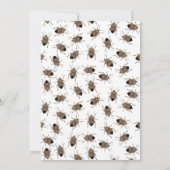 Funny Little Stinker Brown Stink Bug Birthday Kaart (Achterkant)