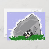 Funny Living under a Rock Cartoon Briefkaart (Voorkant / Achterkant)