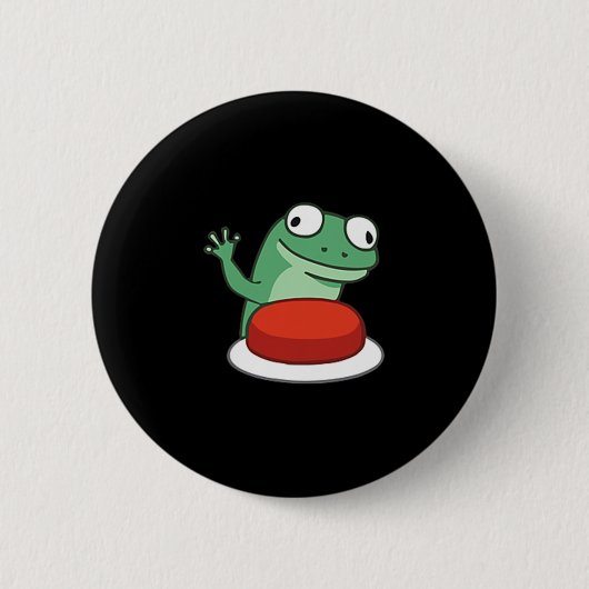 Funny Lizard Button Meme (Voorkant)