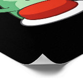 Funny Lizard Button Meme Poster (Hoek)