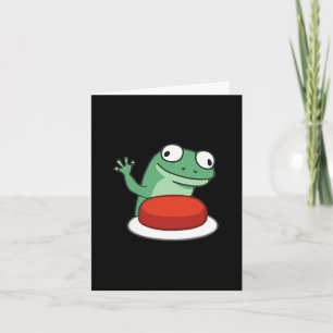 Funny Lizard Button Meme T-shirt.png Kaart