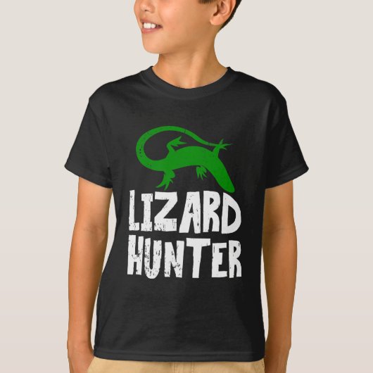 Funny Lizard Hunter Reptile love Kind T-shirt (Voorkant)