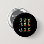Funny Lizard Lizard Animal Button Meme (Voorkant /achterkant)