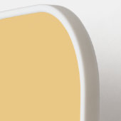 Funny lizard zingt met cartoon van de microfoon pickleball paddle (Links Detail)