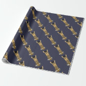 Funny Llama Afstuderen Art Design Cadeaupapier (Uitgerold)
