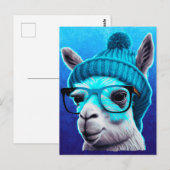 Funny Llama Alpaca Cute Animals Pet Glasses Briefkaart (Voorkant / Achterkant)