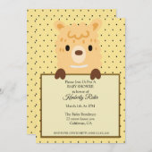 Funny Llama Baby shower Invitation (Devant / Derrière)
