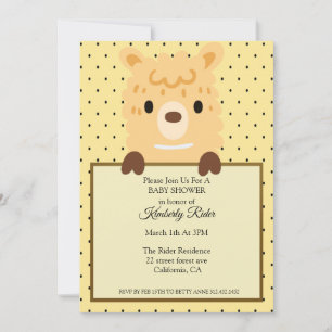Funny Llama Baby shower Invitation