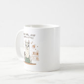 Funny Llama Barista Coffee Mug – “No Drama, Mug gi (Devant gauche)