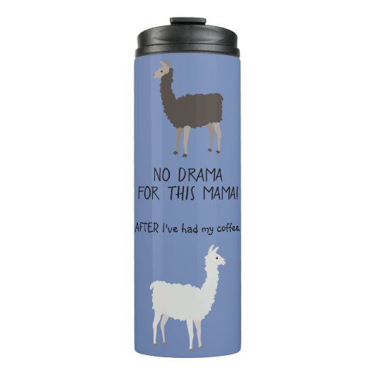 Funny Llama Coffee Thermosbeker (Voorkant)