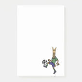Funny Llama die Cartoon speelt Post-it® Notes (Voorkant)