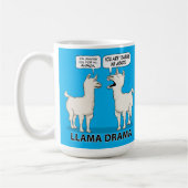 Funny Llama Drama Koffiemok (Links)