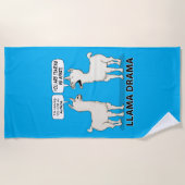 Funny Llama Drama Strandlaken (Voorkant)