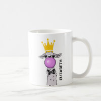 Funny Llama Illustratie die een roze bubbeltje bla