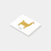 Funny Llama Illustration Post-it® Notes (Schuin)