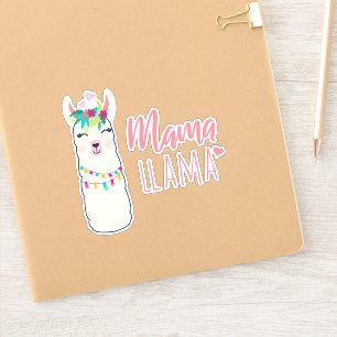 Funny Llama MAMA Cute Moederdag Birthday Gift Sticker