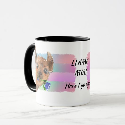 Funny Llama Mia Mok (Voorkant links)