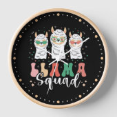Funny Llama Squad Sunbril Cool Llamas Retro (Voorkant)