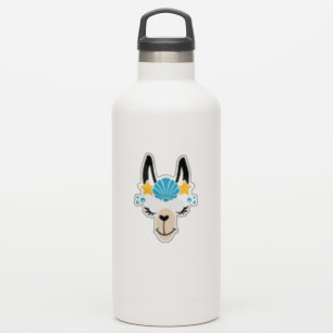 Funny Llama Summer Beach Sticker