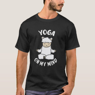Funny Llama Yoga op mijn gedachten Namaste Yoga Me T-shirt