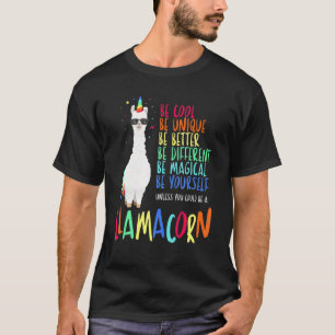 Funny Llamacorn Funny Cute Llama Unicorns Dabbing T-shirt