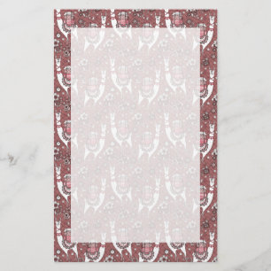 Funny Llamas Pattern Briefpapier