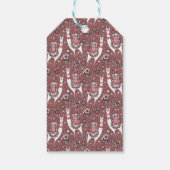 Funny Llamas Pattern Cadeaulabel (Achterkant)