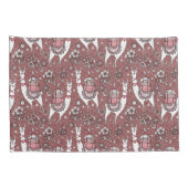 Funny Llamas Pattern Kussensloop (Achterkant-Rechts)