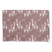 Funny Llamas Pattern Kussensloop (Voorkant-Links)