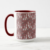 Funny Llamas Pattern Mok (Links)
