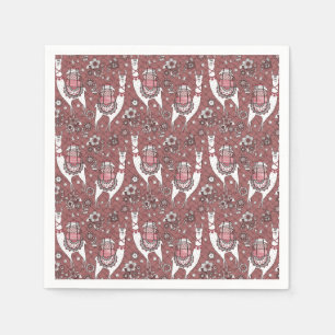 Funny Llamas Pattern Servet