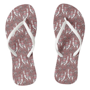 Funny Llamas Pattern Teenslippers