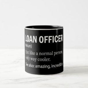 Funny Loan Officer Definition Tweekleurige Koffiemok